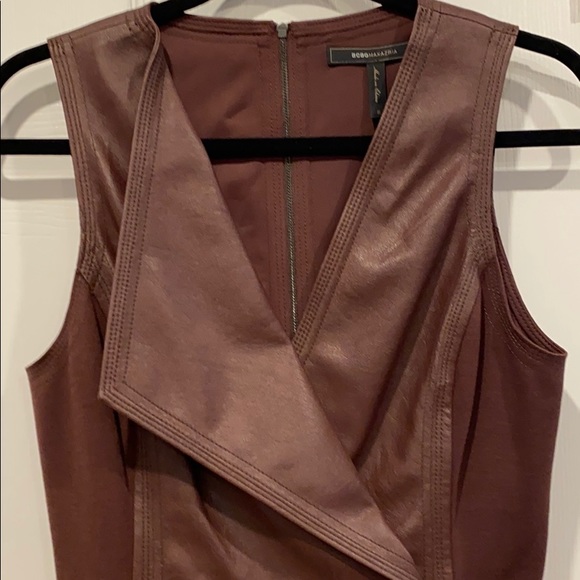 BCBGMaxAzria leather mini dress - Picture 4 of 10